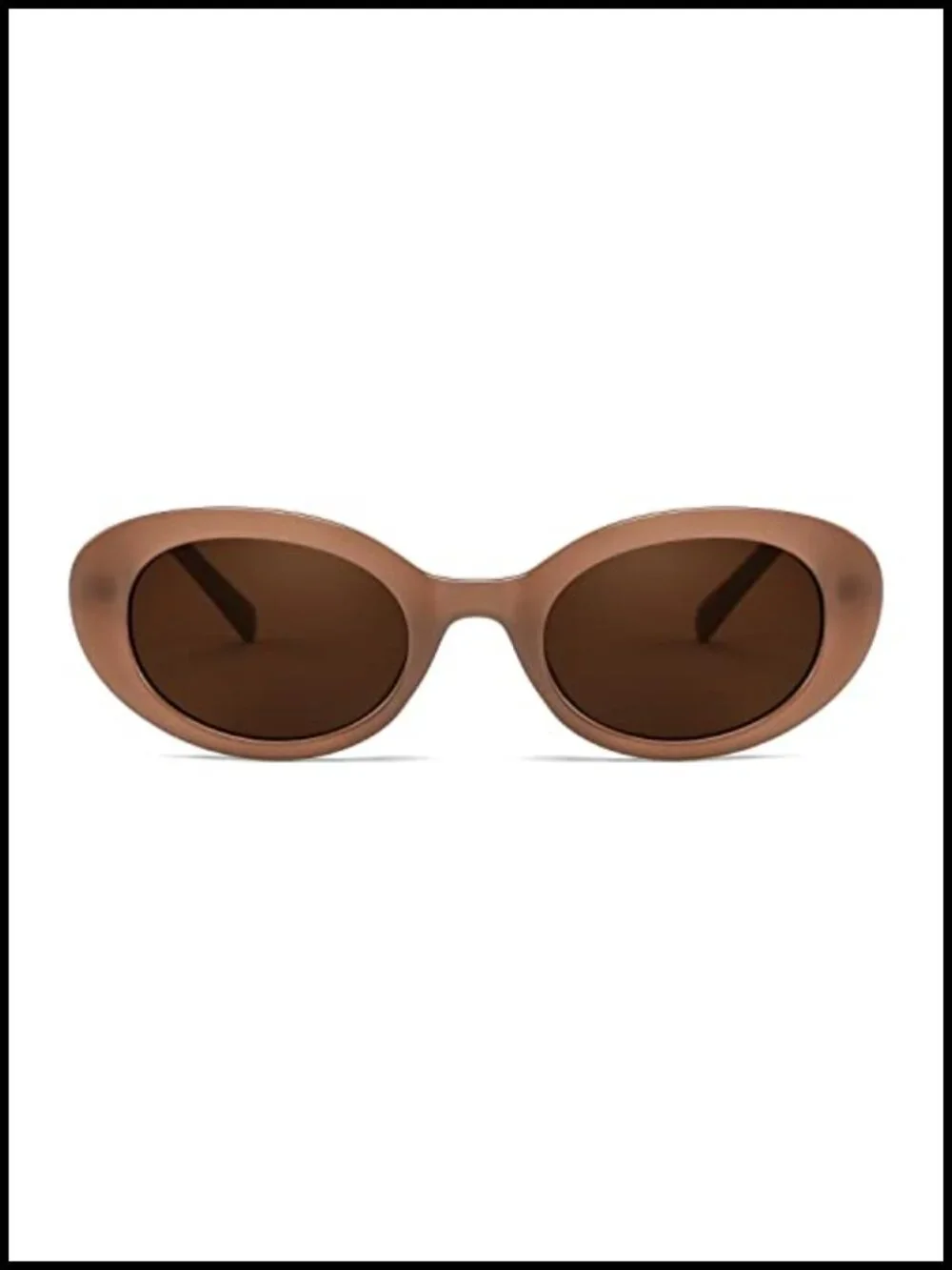 Retro Oval Cateye Sunglasses UV400 Protection Small Frame
